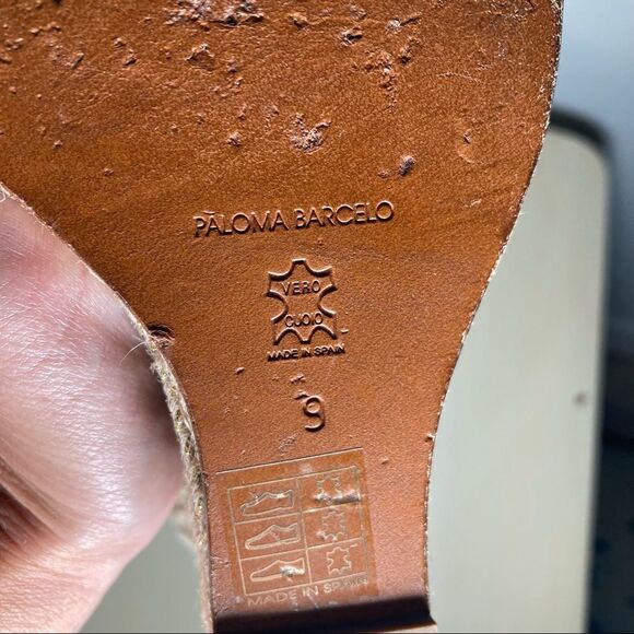 Paloma Barcelo Snakeskin Espadrille Wedge Sandals - Picture 15 of 15